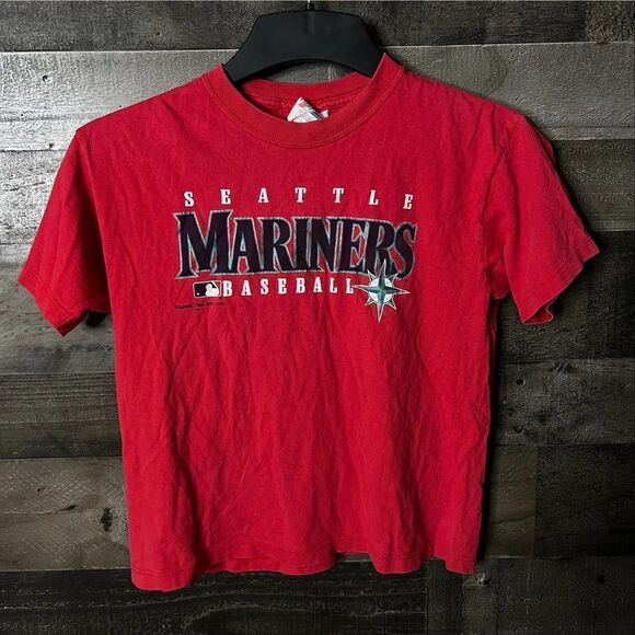 VTG Seattle Mariners 1999 USA T Shirt Kids Large - Picture 1 of 4